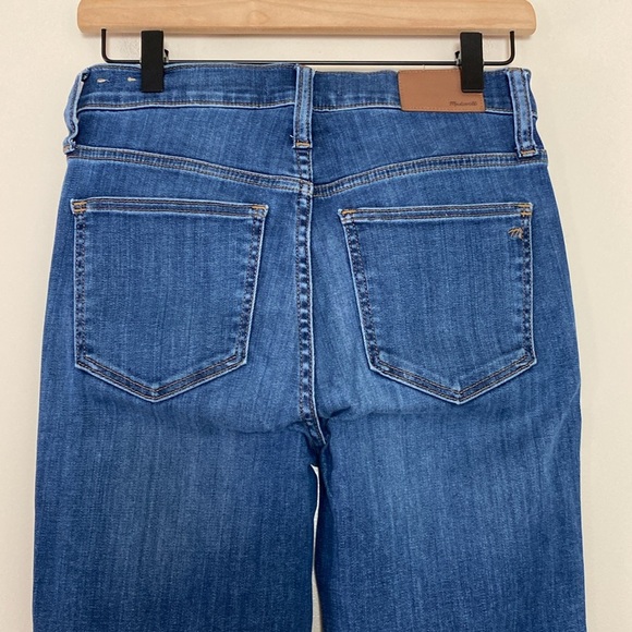 Madewell 10" High-Rise Skinny Jeans in Brinville Wash Button-Front Size 26 - Picture 7 of 14